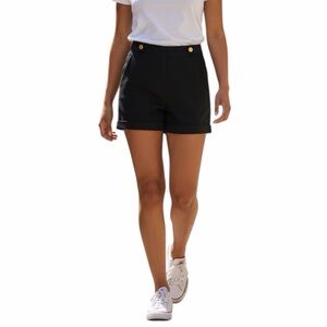H&M•High Waist Tailored Black Shorts